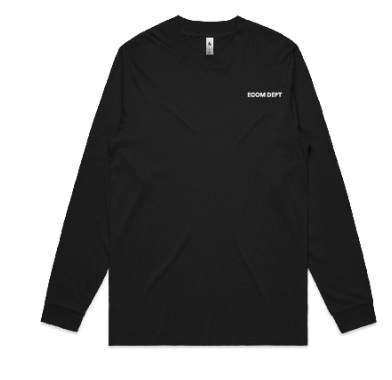 Long Sleeve Black Tee